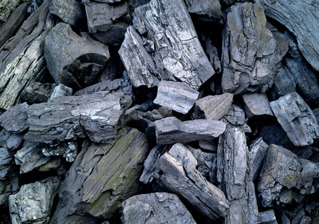 lump charcoal mesquite oak blend